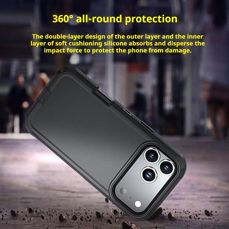 Kalebol Shockproof PC Hybrid TPU Phone Case with Back Clip, For iPhone 17 Pro Max, For iPhone 17 Pro, For iPhone 17, For iPhone 17 Air