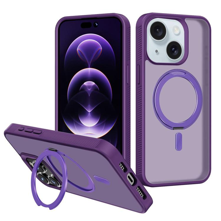 Kalebol Rotating Holder MagSafe PC Hybrid TPU Phone Case
