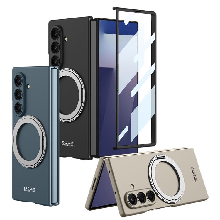 GKK Integrated Ultra-thin Full Cover Magnetic Phone Case with Rotating Bracket