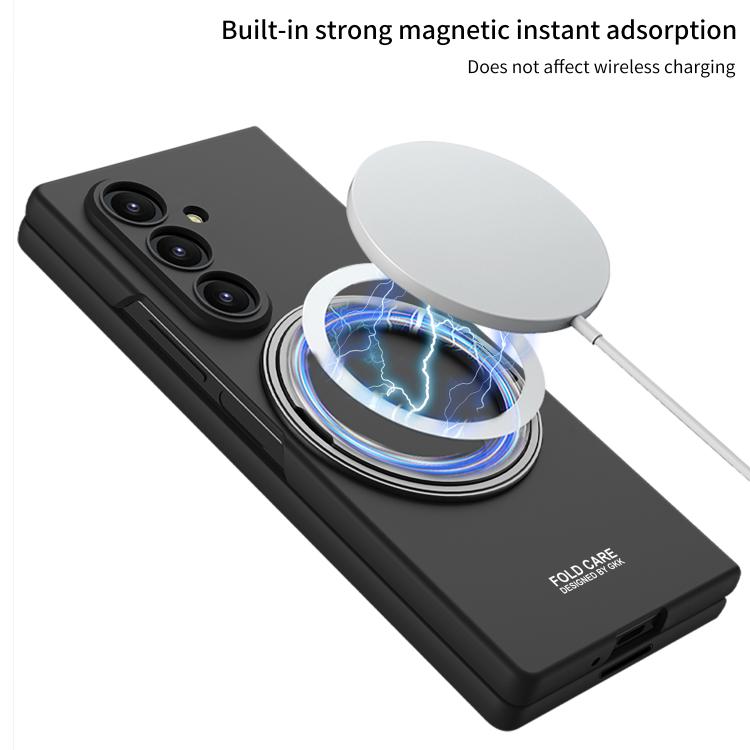 GKK Integrated Ultra-thin Full Cover Magnetic Phone Case with Rotating Bracket