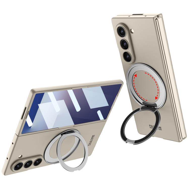 GKK Integrated Ultra-thin Full Cover Magnetic Phone Case with Rotating Bracket