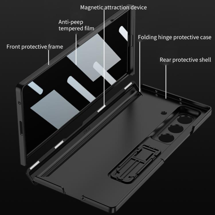 GKK Integrated Privacy Film Magnetic Folding Full Cover Phone Case