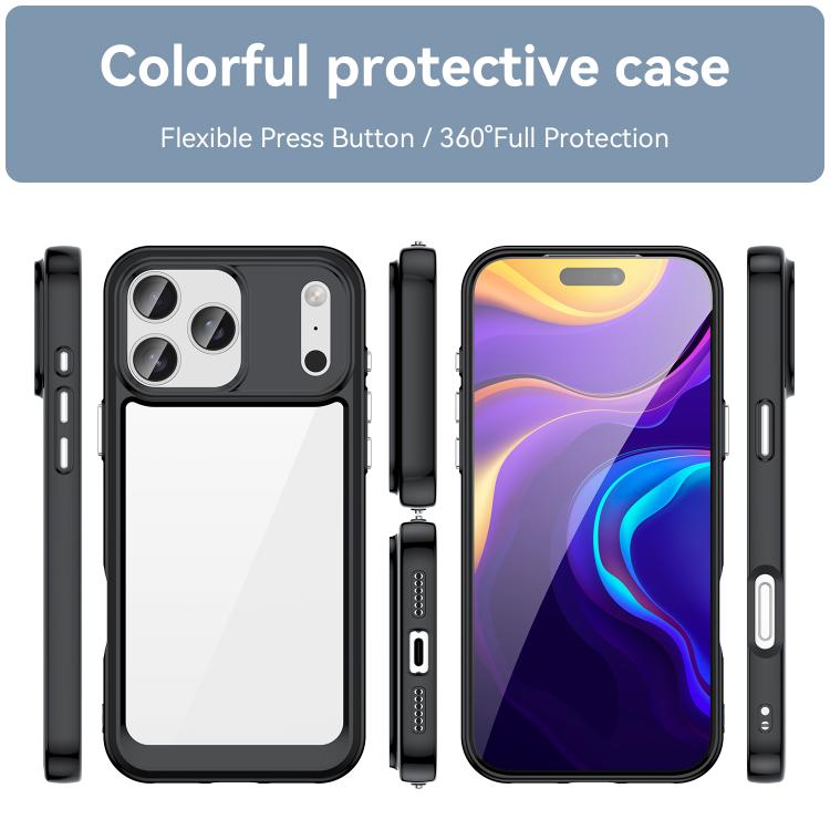 Colorful Series Acrylic + TPU Phone Case, For iPhone 17 Pro Max, For iPhone 17 Pro, For iPhone 17, For iPhone 17 Air