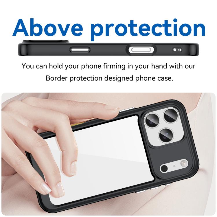 Colorful Series Acrylic + TPU Phone Case, For iPhone 17 Pro Max, For iPhone 17 Pro, For iPhone 17, For iPhone 17 Air