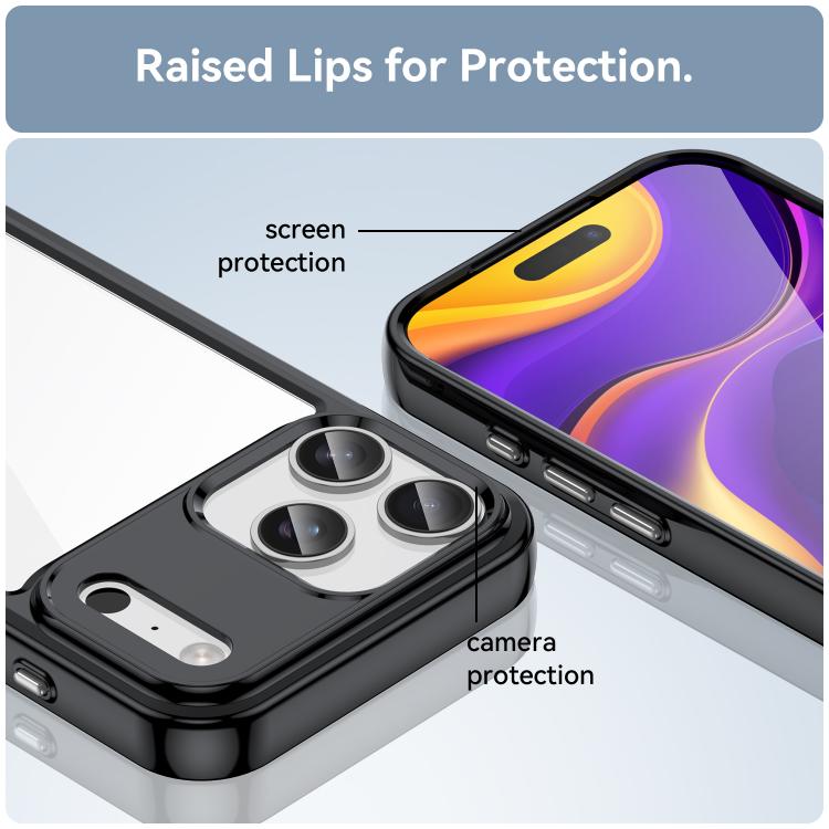 Colorful Series Acrylic + TPU Phone Case, For iPhone 17 Pro Max, For iPhone 17 Pro, For iPhone 17, For iPhone 17 Air