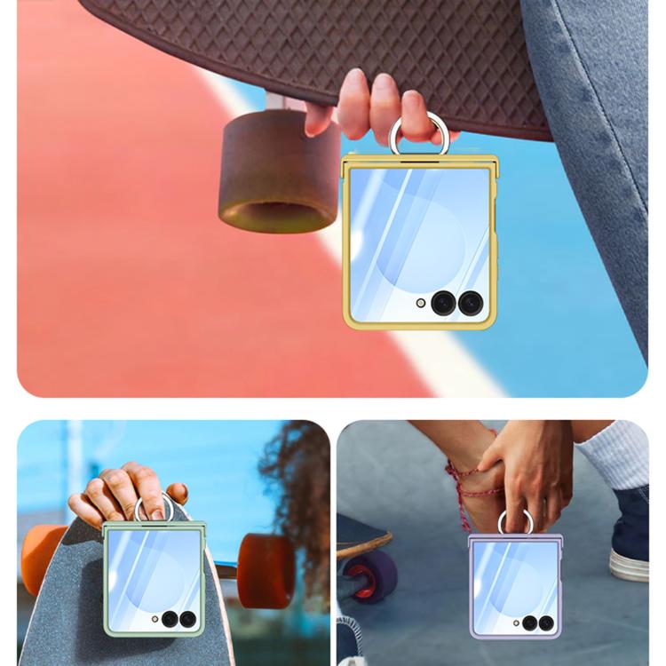 Three Parts PC Skin Feel Shockproof Phone Case with Ring