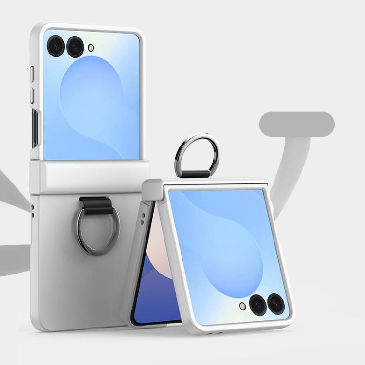 Three Parts PC Skin Feel Shockproof Phone Case with Ring