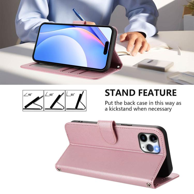 Litter Panda Embossing RFID Leather Phone Case with Lanyard, For iPhone 11 Pro Max, For iPhone 11, For iPhone 11 Pro, For iPhone X / XS