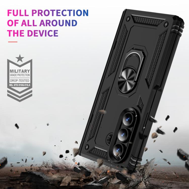 Shockproof TPU + PC Phone Case with Holder