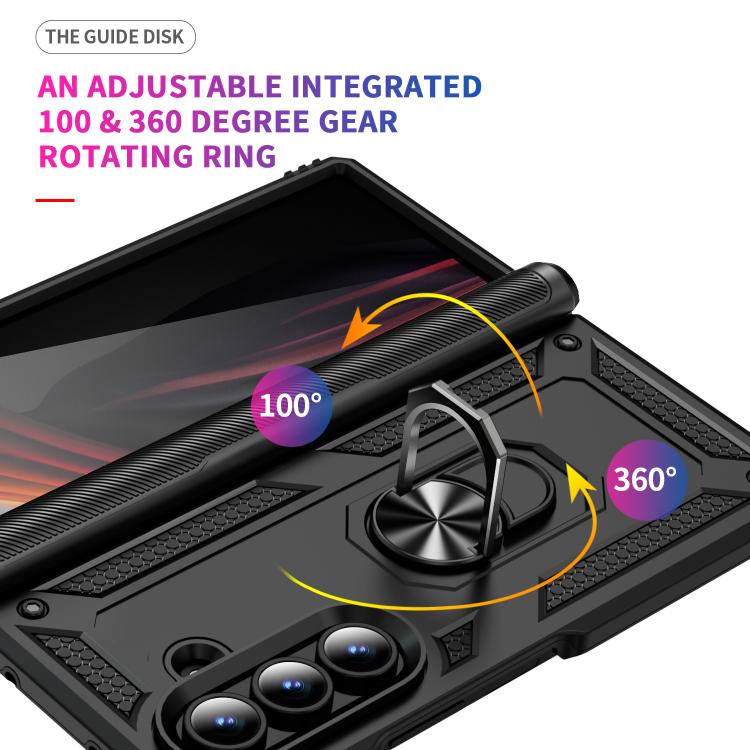 Shockproof TPU + PC Phone Case with Holder