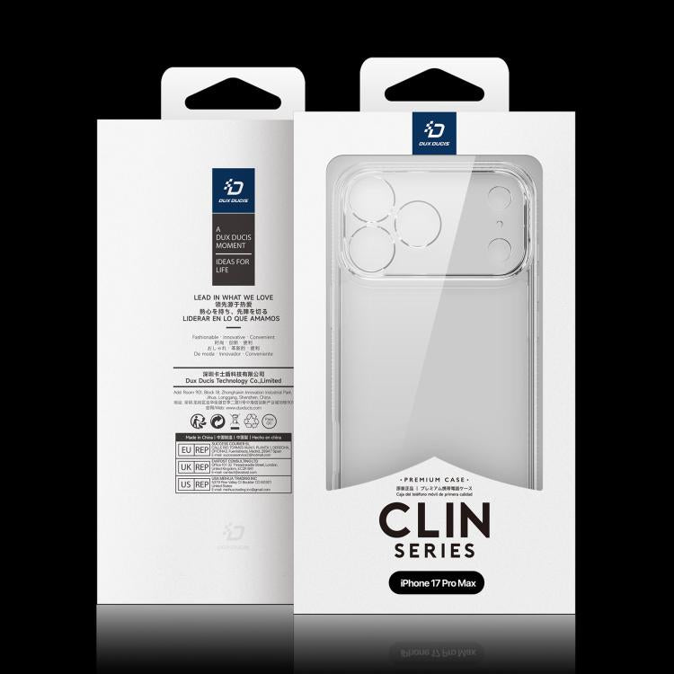 DUX DUCIS Clin Series PC + TPU Phone Case, For iPhone 17 Pro Max, For iPhone 17 Pro, For iPhone 17, For iPhone 17 Air