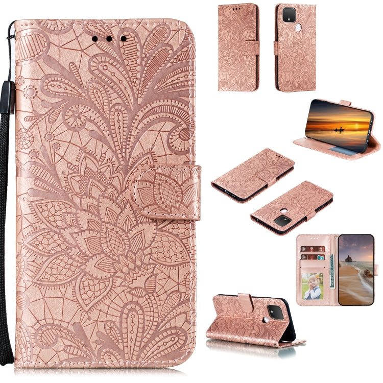 Lace Flower Horizontal Flip Leather Case with Holder & Card Slots & Wallet & Photo Frame, For Huawei Honor 9X Lite, For Huawei Honor Play 4 / Maimang 9 / Mate 40 Lite, For Google Pixel 5, For Google Pixel 5 XL