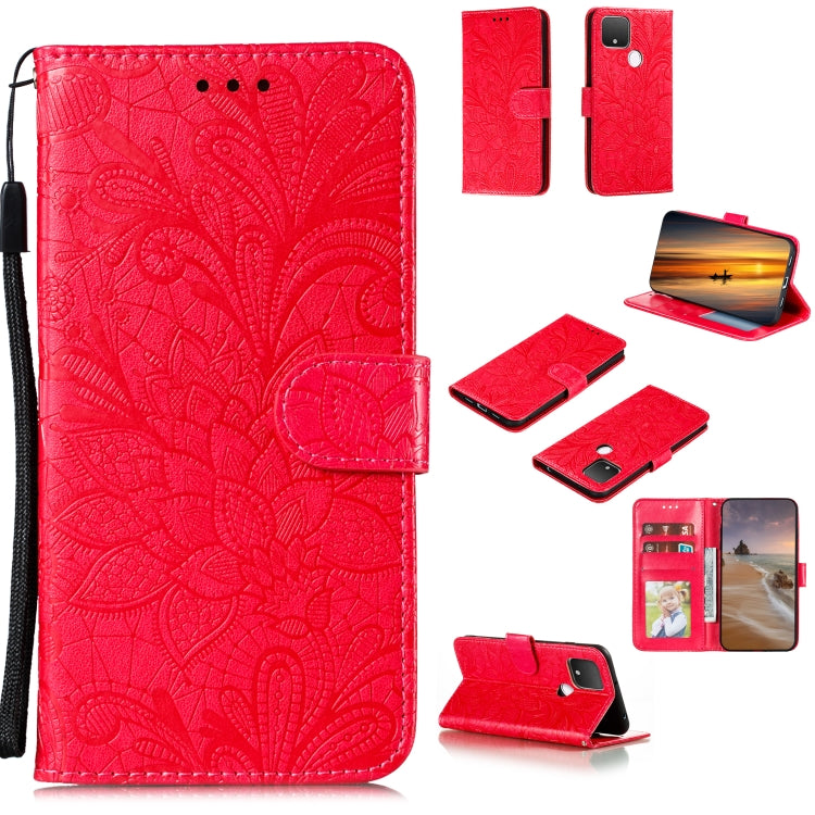 Lace Flower Horizontal Flip Leather Case with Holder & Card Slots & Wallet & Photo Frame, For Huawei Honor 9X Lite, For Huawei Honor Play 4 / Maimang 9 / Mate 40 Lite, For Google Pixel 5, For Google Pixel 5 XL