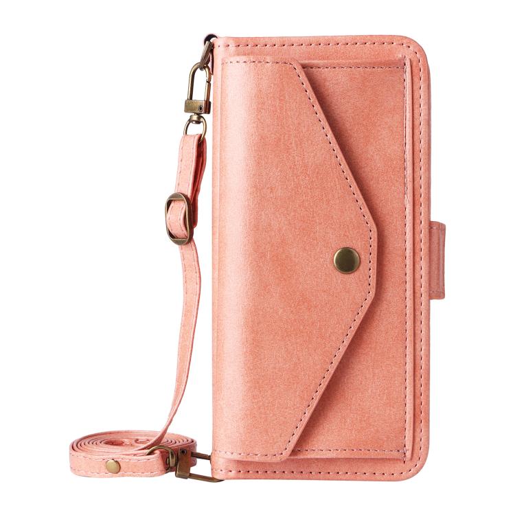 Multi-card Slots Crossbody Cowhide Leather Phone Case