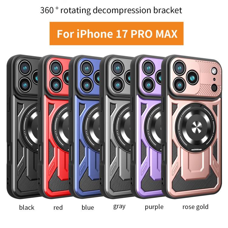 Armor Rotating Holder MagSafe Phone Case, For iPhone 17 Pro Max, For iPhone 17 Pro, For iPhone 17, For iPhone 17 Air