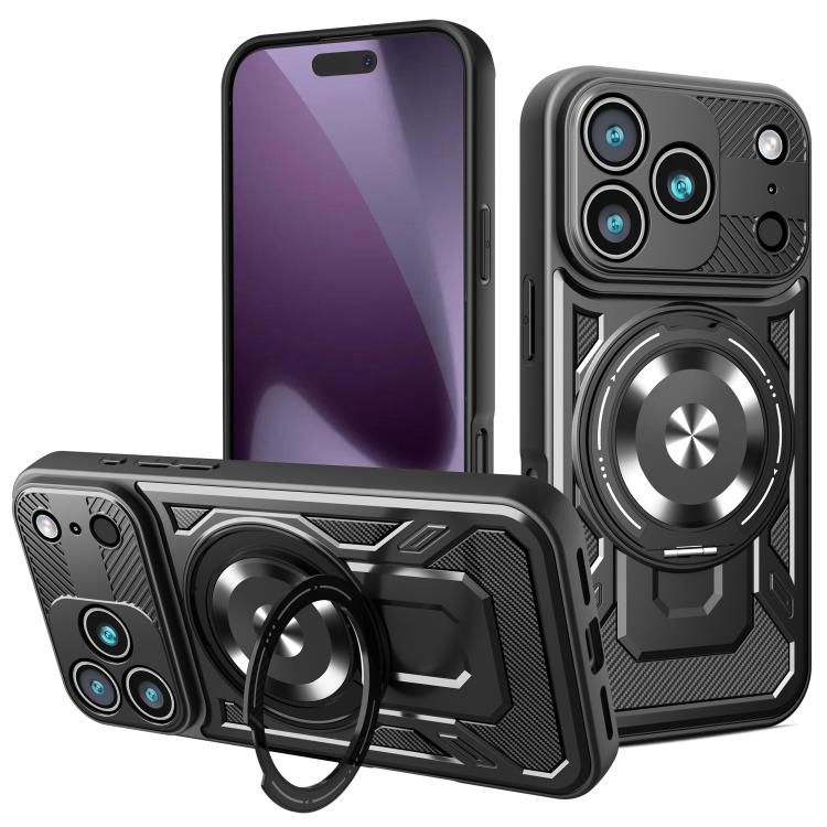 Armor Rotating Holder MagSafe Phone Case, For iPhone 17 Pro Max, For iPhone 17 Pro, For iPhone 17, For iPhone 17 Air