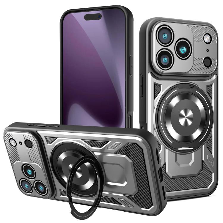 Armor Rotating Holder MagSafe Phone Case, For iPhone 17 Pro Max, For iPhone 17 Pro, For iPhone 17, For iPhone 17 Air