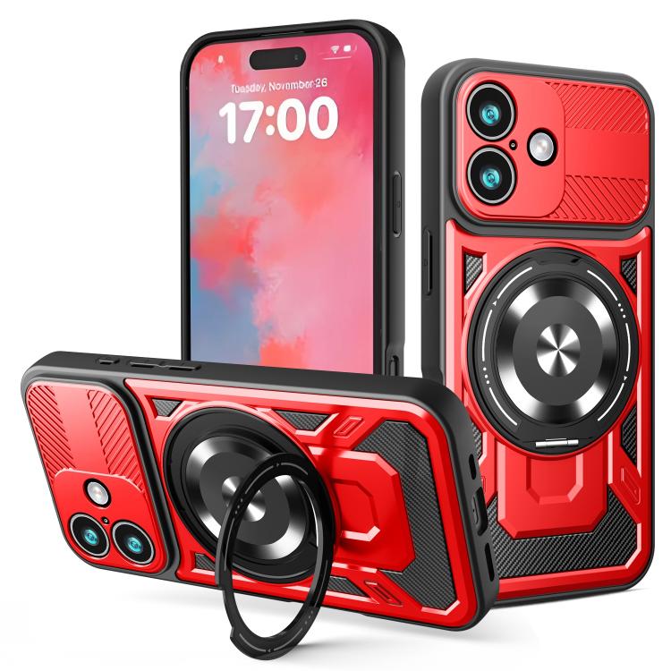 Armor Rotating Holder MagSafe Phone Case, For iPhone 17 Pro Max, For iPhone 17 Pro, For iPhone 17, For iPhone 17 Air