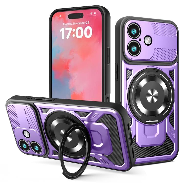 Armor Rotating Holder MagSafe Phone Case, For iPhone 17 Pro Max, For iPhone 17 Pro, For iPhone 17, For iPhone 17 Air