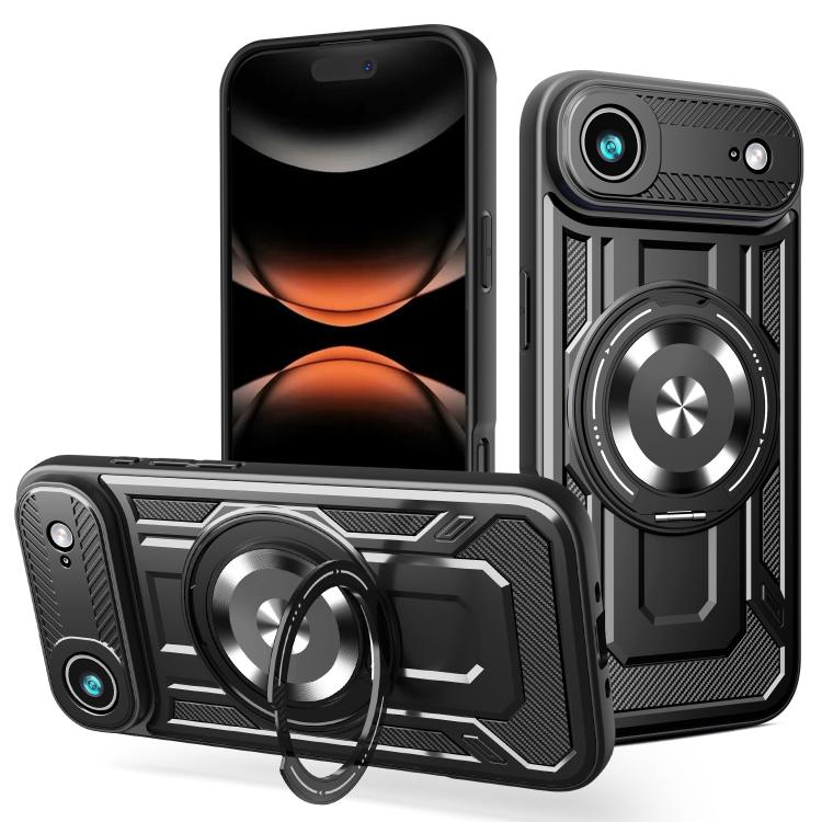 Armor Rotating Holder MagSafe Phone Case, For iPhone 17 Pro Max, For iPhone 17 Pro, For iPhone 17, For iPhone 17 Air