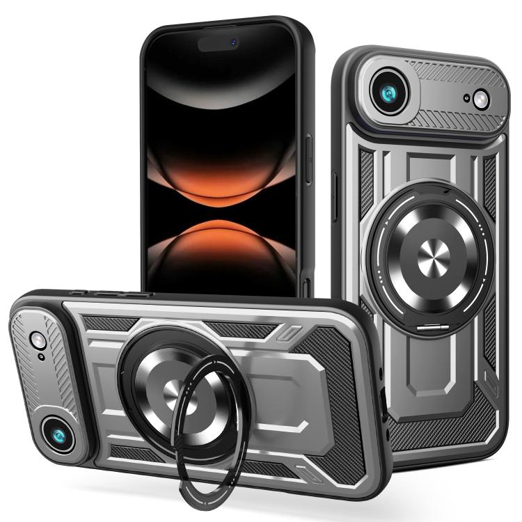 Armor Rotating Holder MagSafe Phone Case, For iPhone 17 Pro Max, For iPhone 17 Pro, For iPhone 17, For iPhone 17 Air
