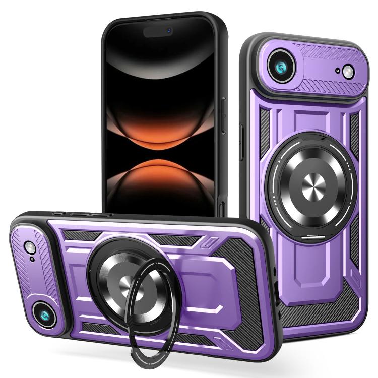 Armor Rotating Holder MagSafe Phone Case, For iPhone 17 Pro Max, For iPhone 17 Pro, For iPhone 17, For iPhone 17 Air