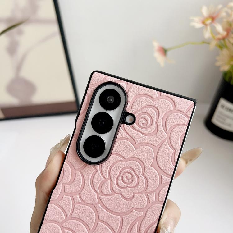 Impression Camellia Pattern Protective Phone Case