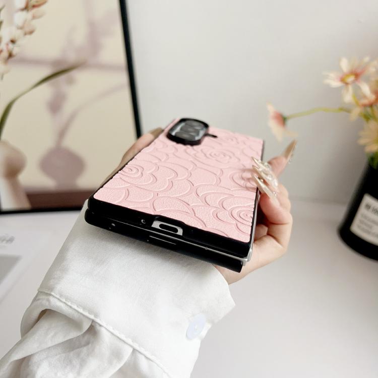 Impression Camellia Pattern Protective Phone Case