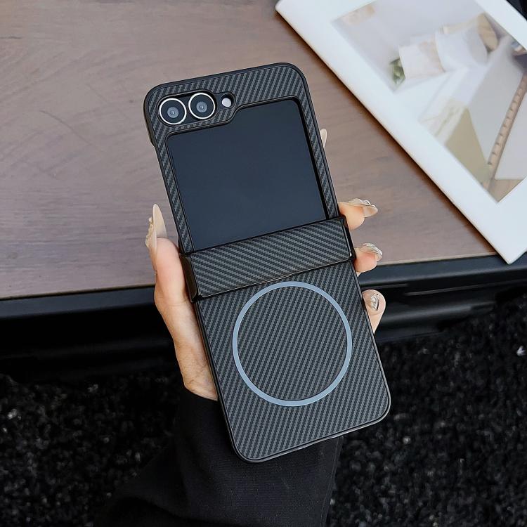 Three Parts Carbon Fiber Texture MagSafe Phone Case