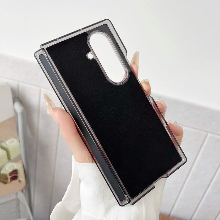 Folding Shaft Magsafe Plain Leather Phone Case