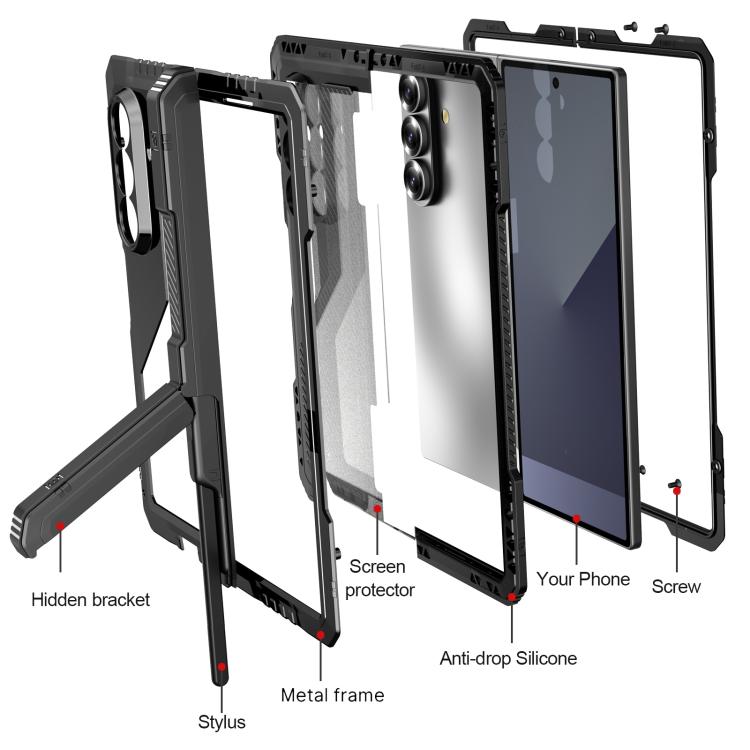 RedPepper Waterproof Drop-proof Dustproof Metal Phone Case
