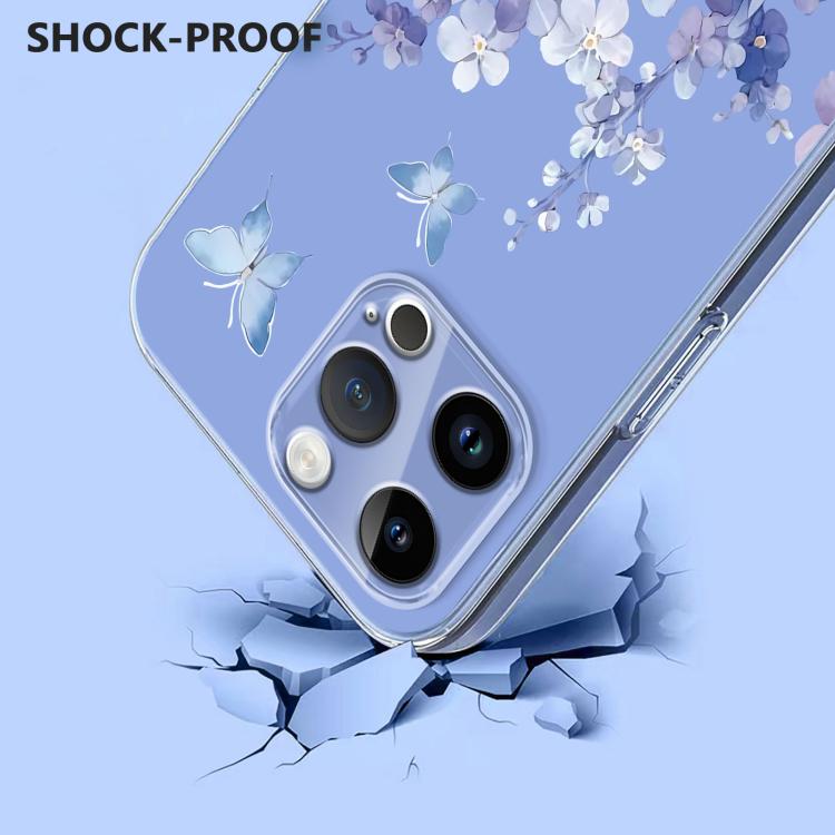 Flower Pattern Painted TPU Phone Case, For iPhone 14 Pro Max, For iPhone SE 2022 / 2020 / 8 / 7, For iPhone 13 Pro Max, For iPhone 13 Pro
