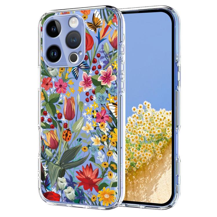 Flower Pattern Painted TPU Phone Case, For iPhone 14 Pro Max, For iPhone SE 2022 / 2020 / 8 / 7, For iPhone 13 Pro Max, For iPhone 13 Pro
