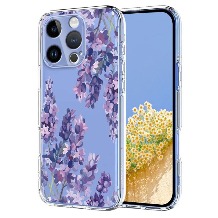Flower Pattern Painted TPU Phone Case, For iPhone 14 Pro Max, For iPhone SE 2022 / 2020 / 8 / 7, For iPhone 13 Pro Max, For iPhone 13 Pro