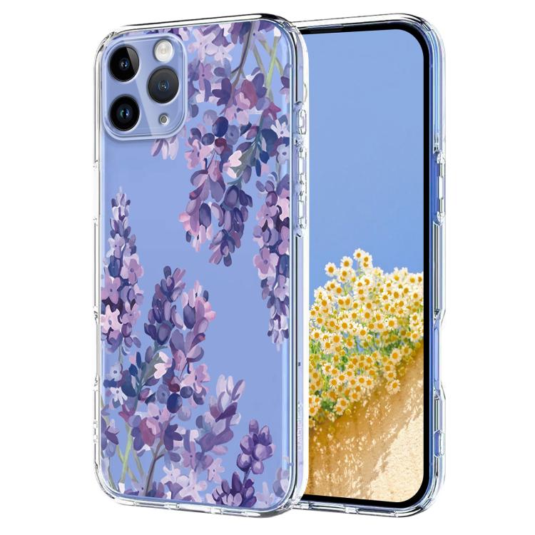 Flower Pattern Painted TPU Phone Case, For iPhone 11 Pro Max, For iPhone 11, For iPhone 11 Pro, For iPhone X / XS