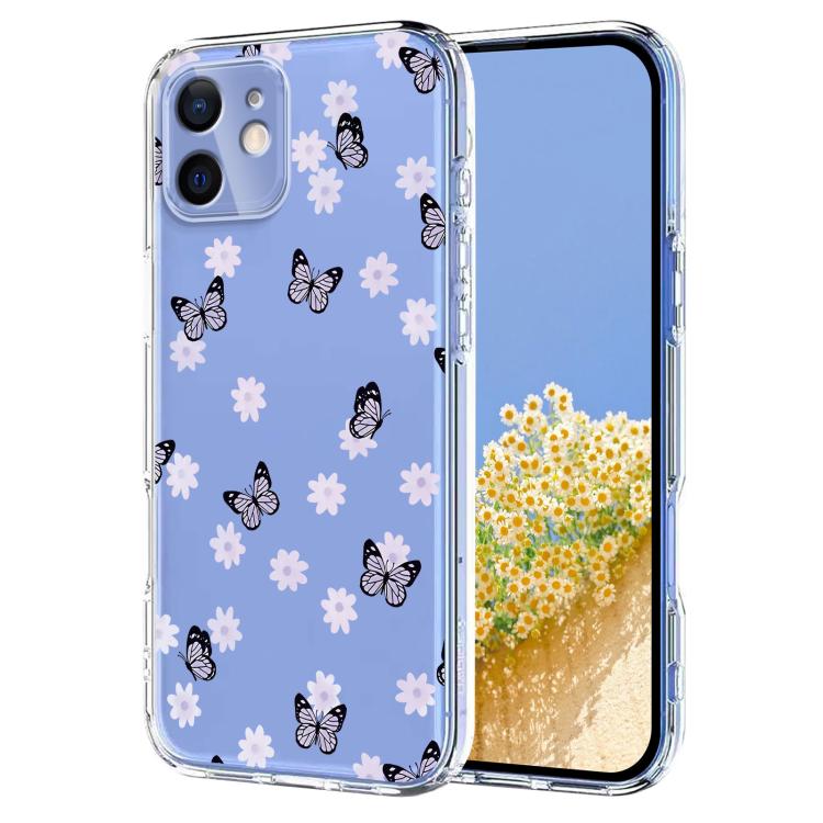 Flower Pattern Painted TPU Phone Case, For iPhone 11 Pro Max, For iPhone 11, For iPhone 11 Pro, For iPhone X / XS