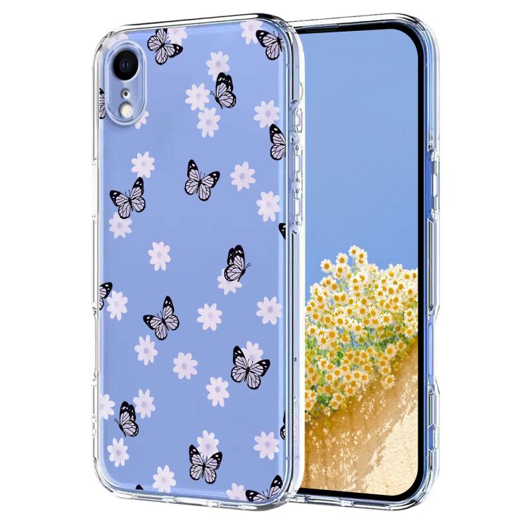 Flower Pattern Painted TPU Phone Case, For iPhone XR, For iPhone XS Max, For iPhone 8 Plus / 7 Plus