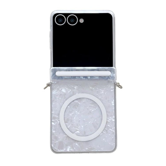 Side Buckle Axis Pearlescent Shell Texture MagSafe Phone Case