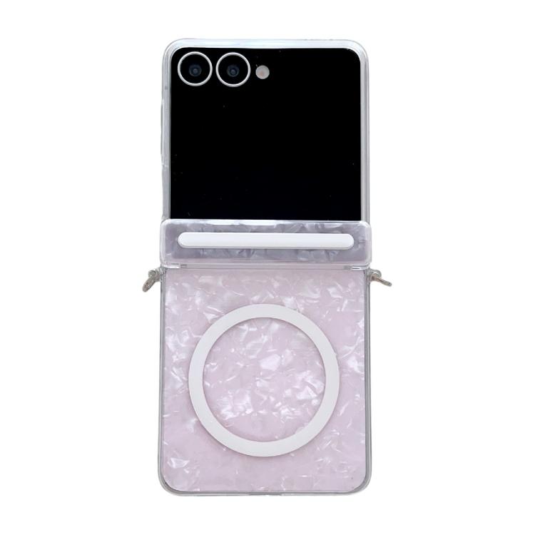 Side Buckle Axis Pearlescent Shell Texture MagSafe Phone Case