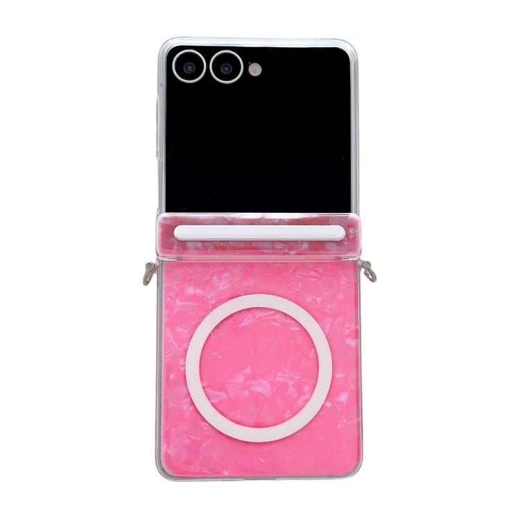Side Buckle Axis Pearlescent Shell Texture MagSafe Phone Case