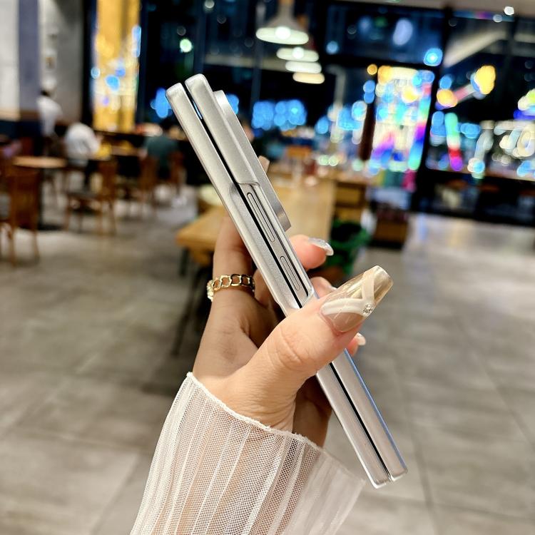 Transparent Edge PC Folding Phone Case