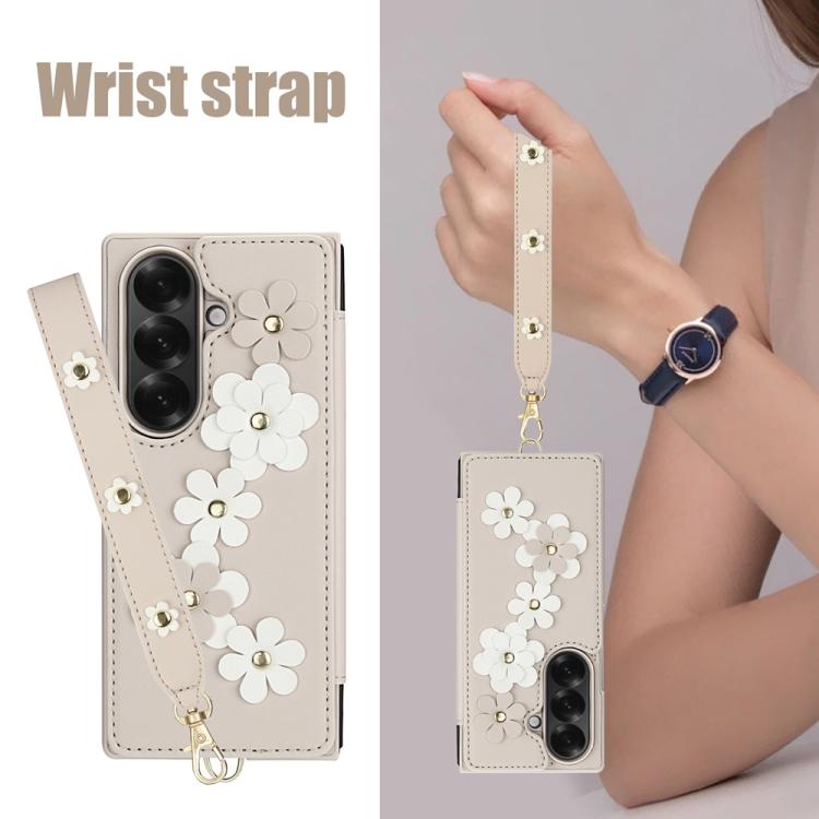 Crossbody Flower Pattern Leather Phone Case