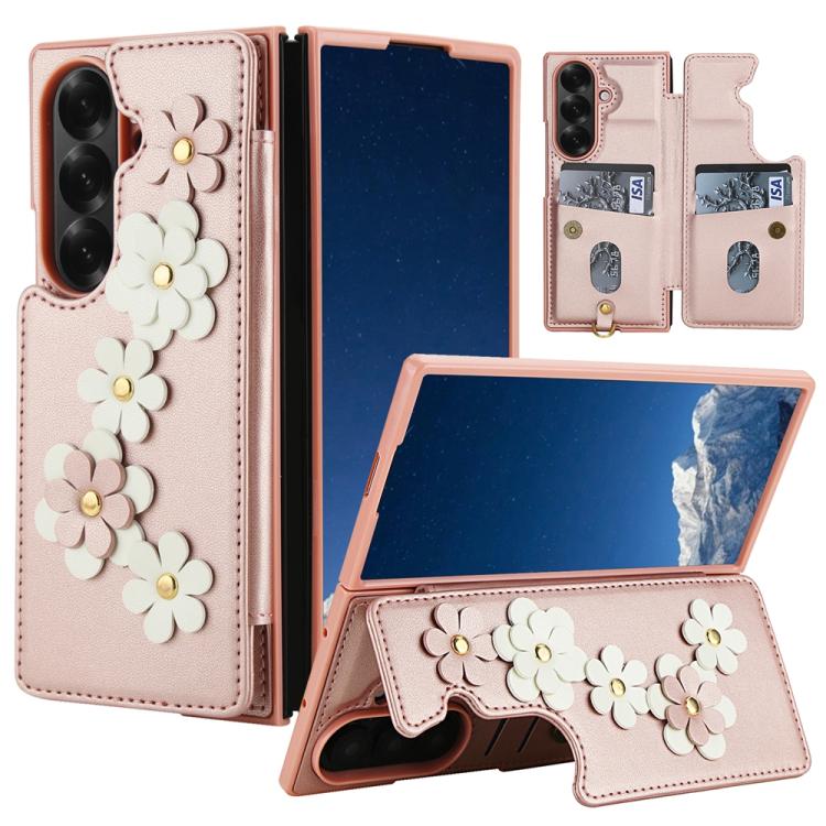Crossbody Flower Pattern Leather Phone Case