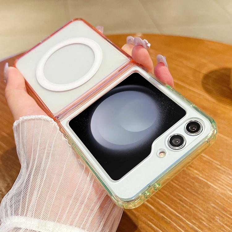 Contrast Color Gradient Transparent MagSafe Phone Case
