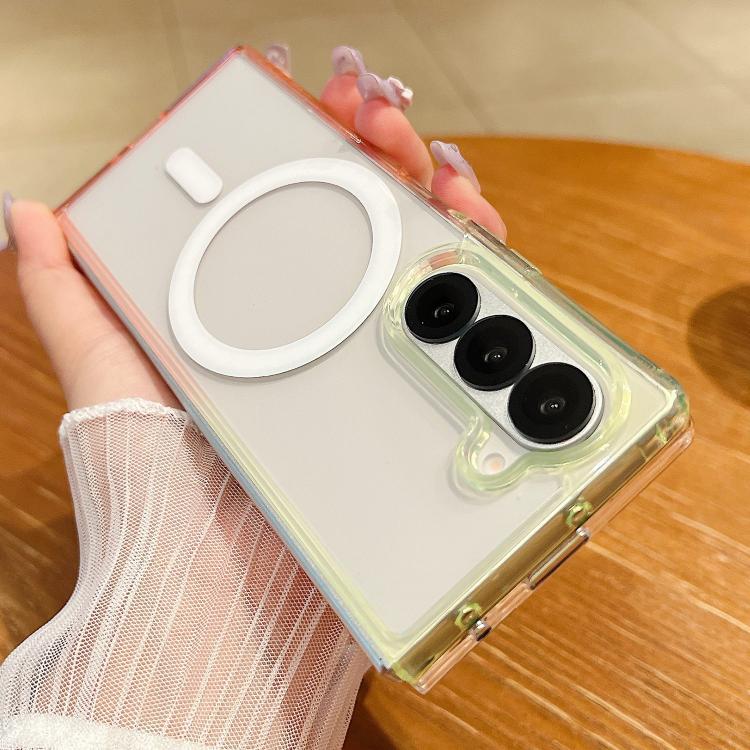 Contrast Color Gradient Transparent MagSafe Phone Case