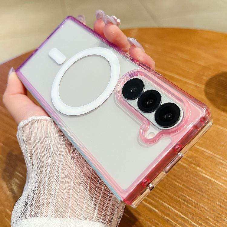 Contrast Color Gradient Transparent MagSafe Phone Case