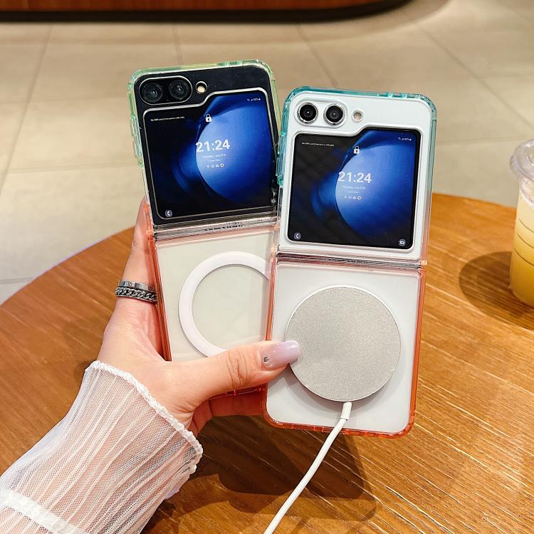 Contrast Color Gradient Transparent MagSafe Phone Case