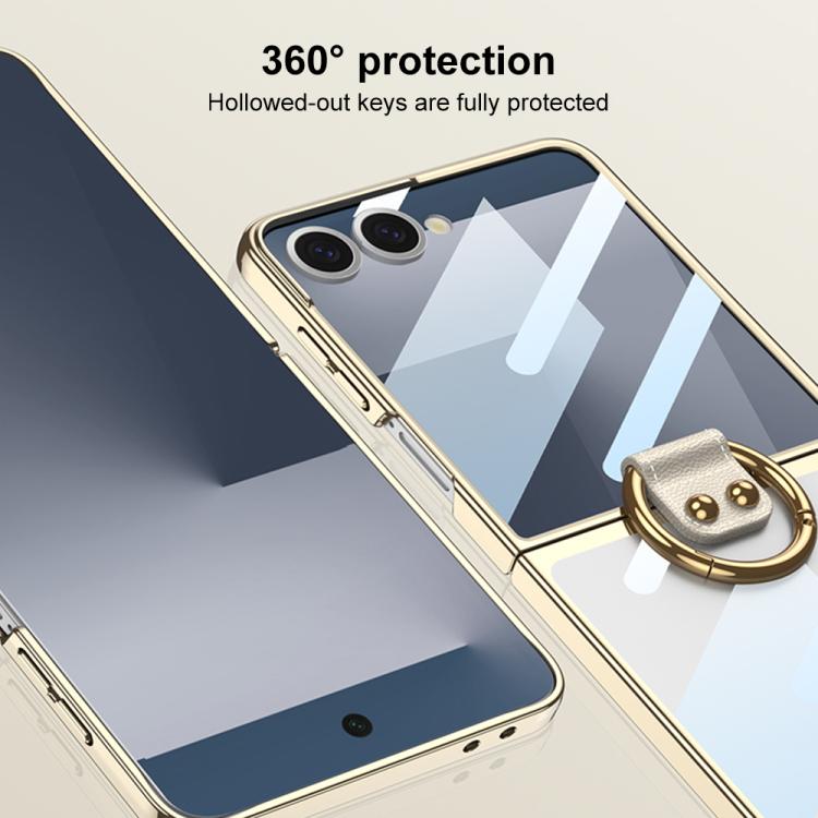 GKK Integrated Electroplating Phantom Full Coverage Phone Case with Ring