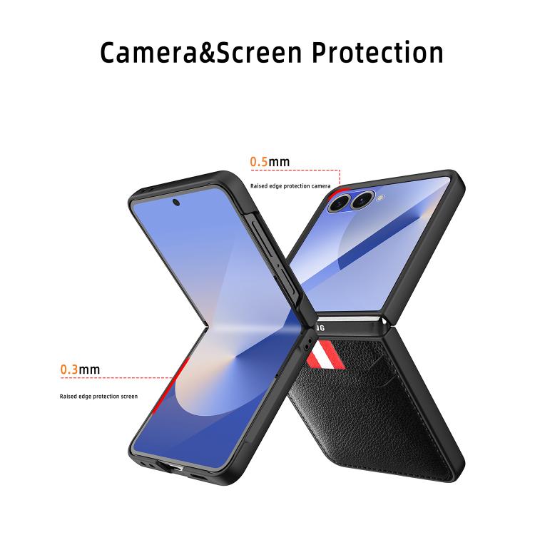 Integrated Webbing Card Slot Les Film Litchi Skin Pasting Phone Case