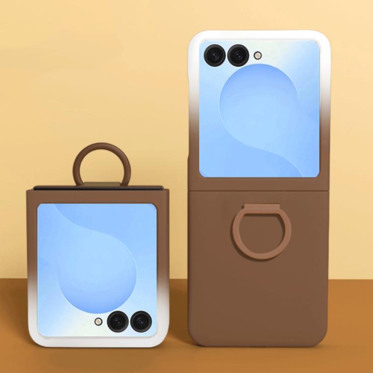 Large Window Ring Holder Skin Feel PC Phone Case